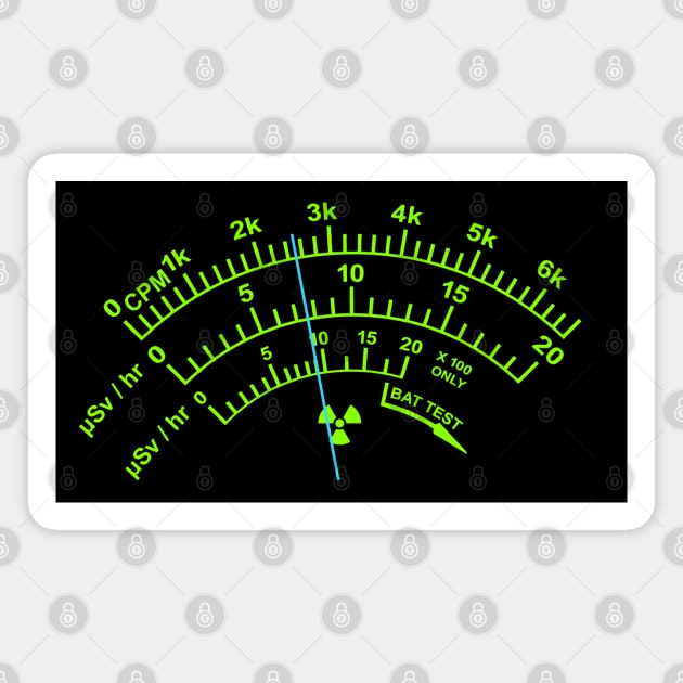 Geiger Counter - radiation meter fun Magnet by amarth-drawing